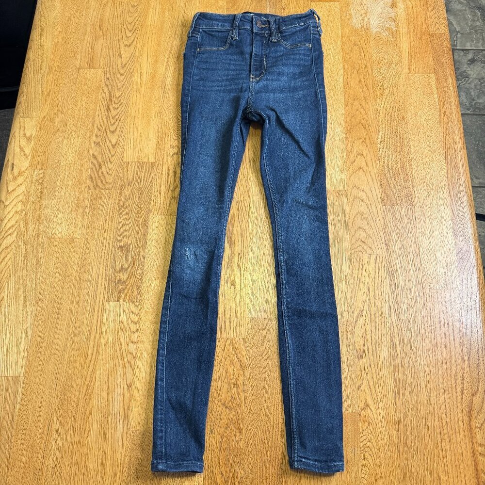 Hollister High Rise Jean Leggings Dark Wash Size 00 Regular